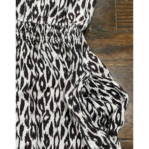 Nostalgia Animal Print Dress Women's Size S Pockets Beaded & Embroidered Neck - Picture 4 of 10